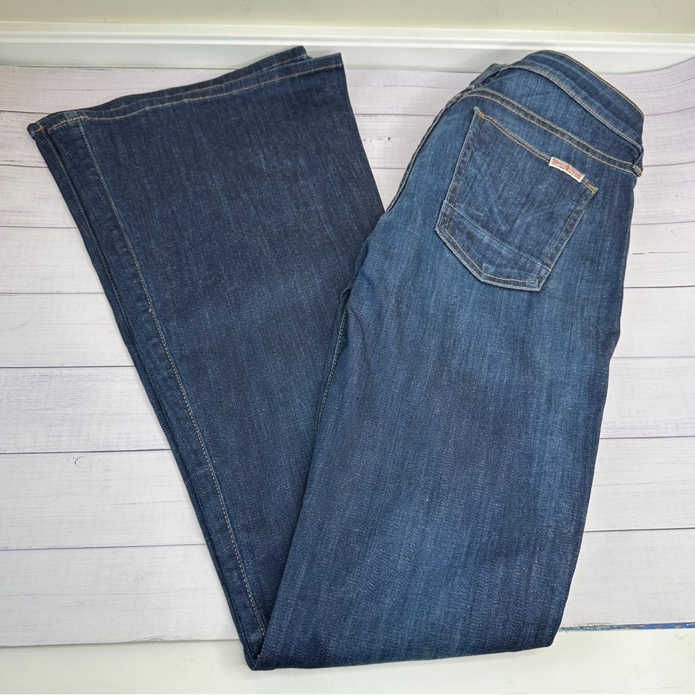 Dark blue flare leg Hudson jeans